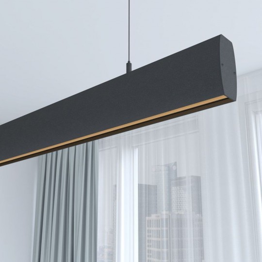 Linear Lamp Pendant LED - RICHARD Black - 0.5m - 1m - 1.5m - 2m