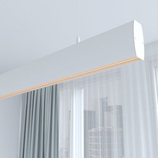 Lampe Linéaire Suspension LED - RICHARD Blanc - 0,5m - 1m - 1,5m - 2m