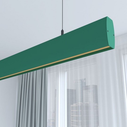 Lámpara Lineal Colgante LED - RICARDO Verde - 0.5m - 1m - 1,5m - 2m