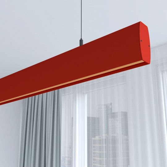 Linear Lamp Pendant LED - RICHARD Tomato Red - 0.5m - 1m - 1.5m - 2m