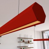 Lâmpada Linear Pendente LED - PACO Tomate vermelho - 0,5m - 1m - 1,5m - 2m