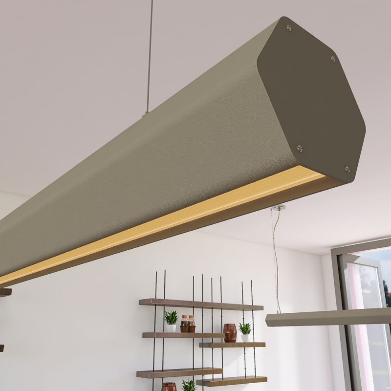 Linear Lamp Pendant LED - PACO Stone Gray - 0.5m - 1m - 1.5m - 2m