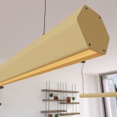 Lámpara Lineal Colgante LED - PACO Marfil - 0.5m - 1m - 1,5m - 2m