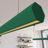 Lámpara Lineal Colgante LED - PACO Verde Patina - 0.5m - 1m - 1,5m - 2m
