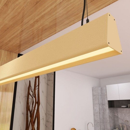 Linear Lamp Pendant LED - CARMEN tomato red- 0.5m - 1m - 1.5m - 2m