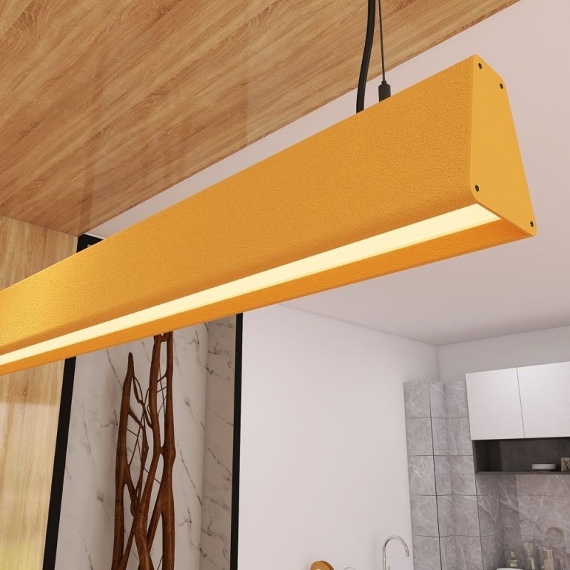 Linear Lamp Pendant LED - CARMEN stone gray- 0.5m - 1m - 1.5m - 2m