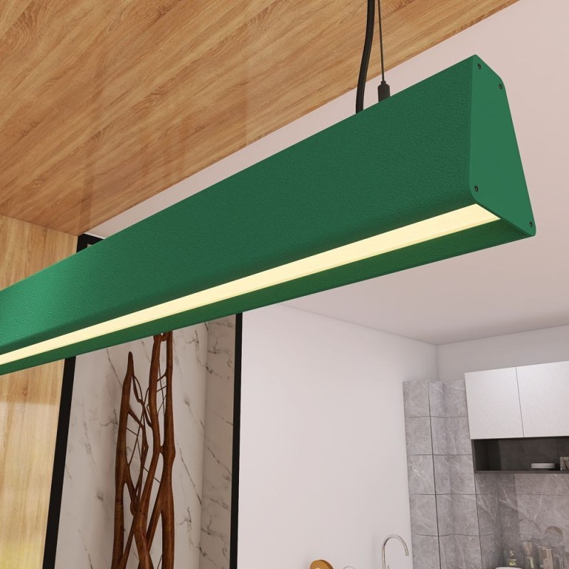 Lâmpada Linear Pendente LED - CARMEN Preto  - 0,5m - 1m - 1,5m - 2m