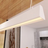 Linearlampe Pendelleuchte LED - CARMEN Weiß - 0,5 m - 1m - 1,5m - 2m