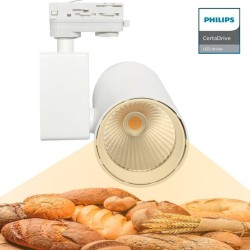 LED Tracklight 40W MADRID White PHILIPS Driver THREE-PHASE rails - SPECIAL FOR FOOD