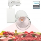 LED Tracklight 40W MADRID White PHILIPS Driver THREE-PHASE rails - SPECIAL FOR FOOD