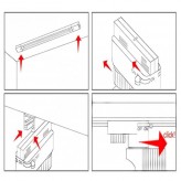 LED Strahler 40W MADRID  Weiß BRIDGELUX Chip 3-Phasen Schienensystem SPEZIELL FÜR LEBENSMITTEL