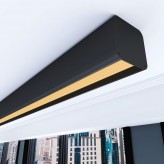 Régua Linear LED - ANTONIO Preto - 0,5m - 1m - 1,5m - 2m