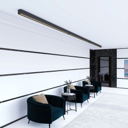 Linear LED Batten - ANTHONY black - 0.5m - 1m - 1.5m - 2m