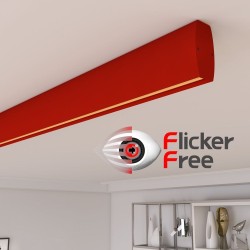 Linear LED Batten - RICHARD tomato red - 0.5m - 1m - 1.5m - 2m