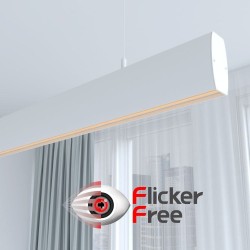 Lâmpada Linear Pendente LED - RICARDO Branco - 0,5m - 1m - 1,5m - 2m