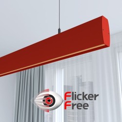 Linear Lamp Pendant LED - RICHARD Tomato Red - 0.5m - 1m - 1.5m - 2m