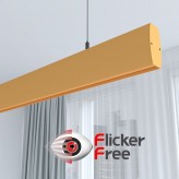 Lampe Linéaire Suspension LED - RICHARD Jaune pastel- 0,5m - 1m - 1,5m - 2m