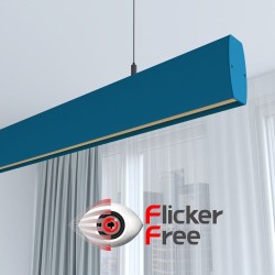 Linear Lamp Pendant LED - RICHARD Azure blue - 0.5m - 1m - 1.5m - 2m