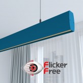 Lámpara Lineal Colgante LED - RICARDO Azul Azur - 0.5m - 1m - 1,5m - 2m