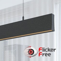 Lâmpada Linear Pendente LED - LOLA Preto - 0,5m - 1m - 1,5m - 2m