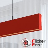Lámpara Lineal Colgante LED - LOLA Rojo tomate - 0.5m - 1m - 1,5m - 2m