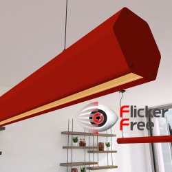 Lâmpada Linear Pendente LED - PACO Tomate vermelho - 0,5m - 1m - 1,5m - 2m