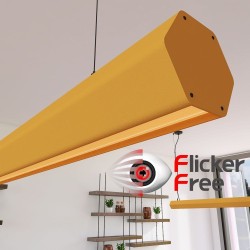 Linear Lamp Pendant LED - PACO Pastel yellow - 0.5m - 1m - 1.5m - 2m