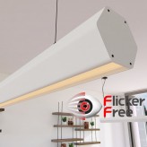 Lâmpada Linear Pendente LED - PACO Branco - 0,5m - 1m - 1,5m - 2m