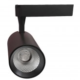 Spot LED 30W PARMA Noir Rail Monophasé CRI+92