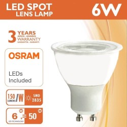 Dicroica LED 6W 38° GU10 - OSRAM Chip