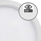 Encastrável 12W Circular - OSRAM CHIP DURIS E 2835 - CCT -  UGR17