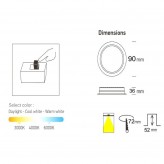 Downlight LED 12W Circular - OSRAM CHIP DURIS E 2835 - CCT - UGR17