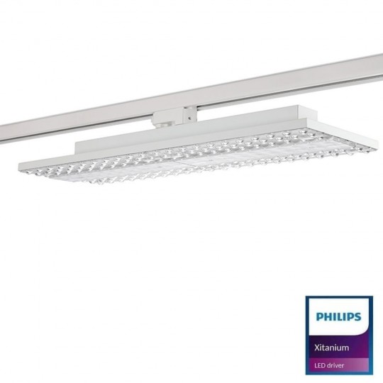 Spot LED 75W  - LINEARE ARENDAL - Philips Xitanium - Blanc rail TRIPHASÉ - 58cm