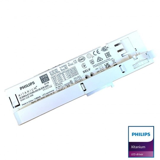 Driver LED Philips XITANIUM para carril trifásico XI 34W/a0.7-0.85A 40V DS 3CW 230V - 5 años Garantía