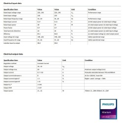 LED Driver - Philips XITANIUM - for 3-phase track 32W/a 0.7-0.8A 40V 3CB 230V  - 5 years warranty