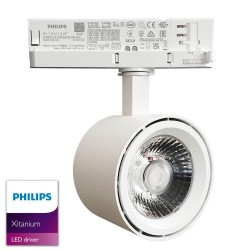 Foco LED 36W - 42W ODENSE Blanco PHILIPS Driver Carril TRIFÁSICO - CRI+97