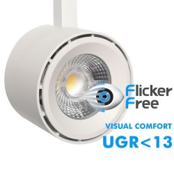 Foco LED 40W - 34W ODENSE Blanco Driver GXTronic Carril Monofásico - CRI+92