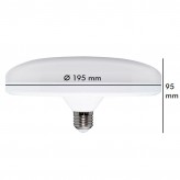 26W LED lamp - E27 - Plate - IP20