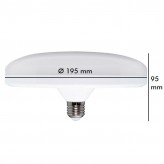 LED-Lampe - 26 W - E27 - Platte - IP20