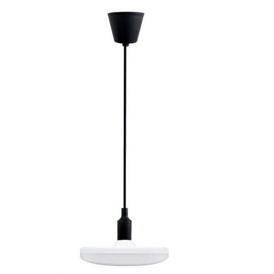 26W LED Pendant Lamp - Black - E27 - Plate
