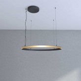 Lámpara LED Colgante Circular Negra - 54W - SPACE VENUS -  90cm