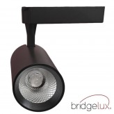 Spot LED 30W PARMA Noir Rail Monophasé CRI+92