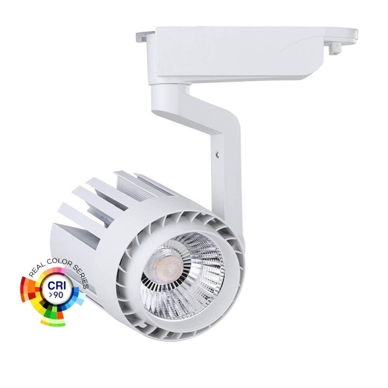 Comprar Foco LED 30W NORA Branco para Calha  Monofásico 35º