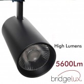 LED Tracklight  40W - 34W - FARUM - Black -  3-PHASE Rails - CRI+92 - UGR13 - HIGH LUMEN 140Lm/W