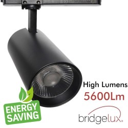 Foco LED 40W -34W FARUM Branco Calha Monofásico- - Cor Profissional CRI+92 - UGR13