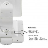 12W Solar Floodlight - White - with PIR Presence Sensor - 4000K