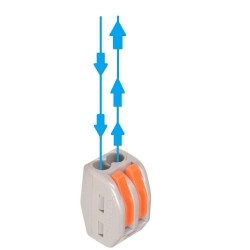 Quick Connector - 2 Entries - PCT-212 for Electrical Cable