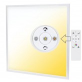 Panel LED 60x60 - Dimable - 40W CCT + RGB + SMART Google - Alexa