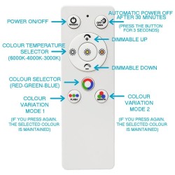 LED Panel 60x60 - Dimmable - 40W CCT + RGB  + SMART Google - Alexa