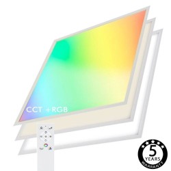 LED Panel 60x60 - Dimmable - 40W CCT + RGB  + SMART Google - Alexa